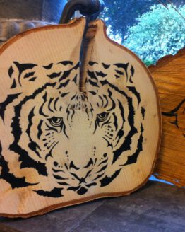 Tiger on wood